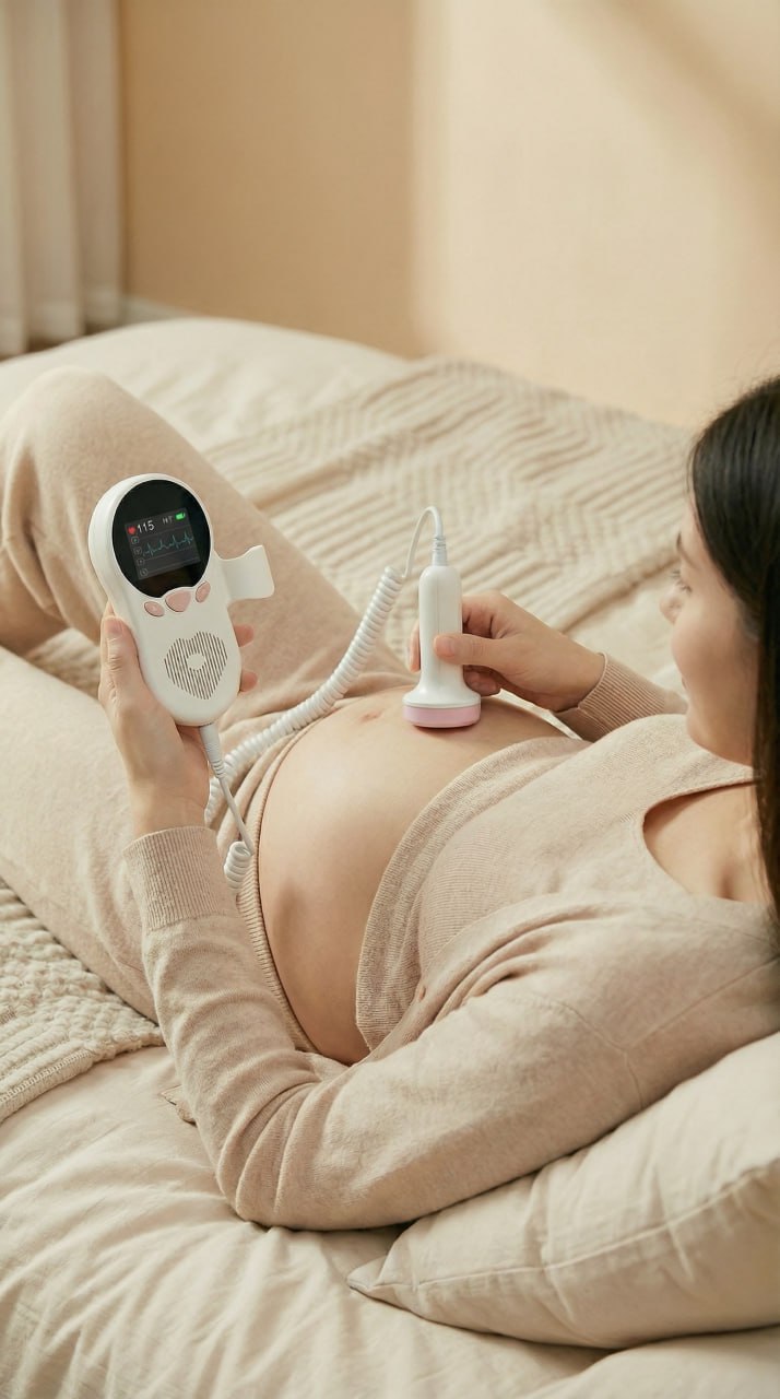 Home Pregnancy Fetal Heart Rate Monitor Device
